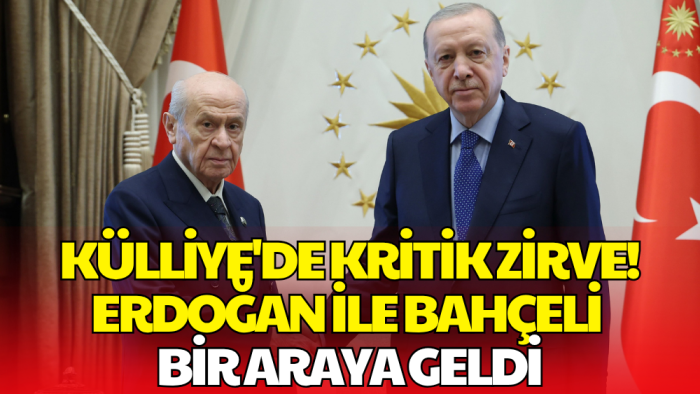 Erdoğan ile Bahçeli Külliye'de Bir Araya Geldi! Gündemde Çerçeve Yasa Vardı